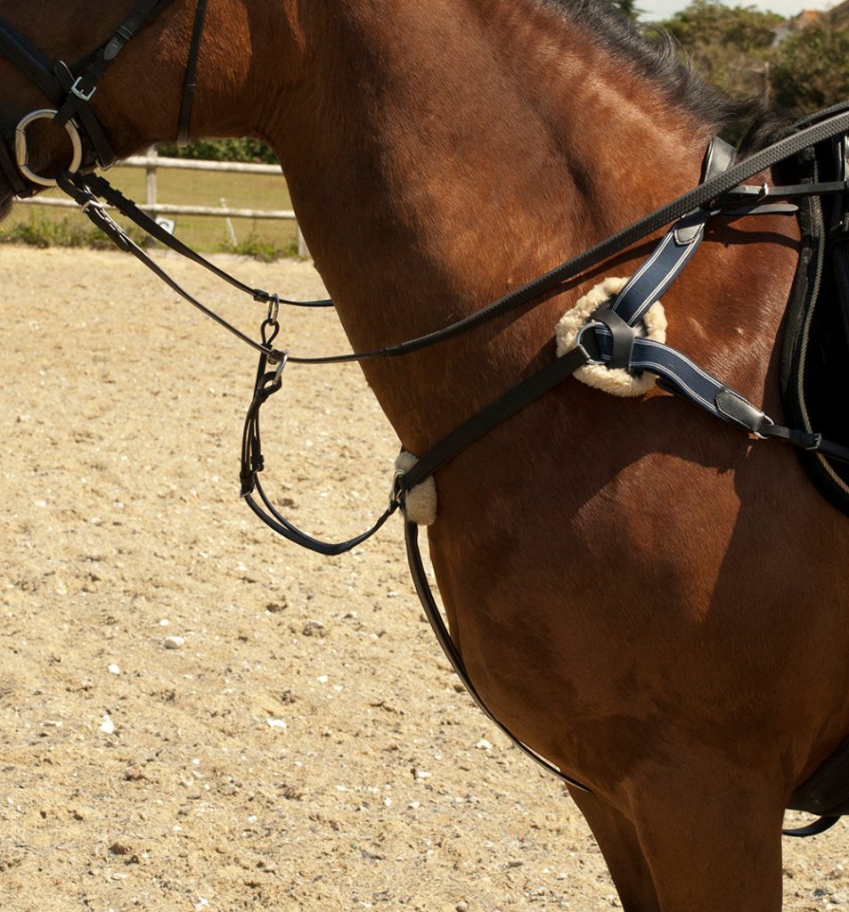 Equestrian Leather 5 Point Breastplate Real Sheepskin Comfort Pads