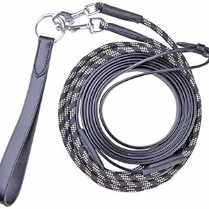 HKM Rope Leather Draw Rein