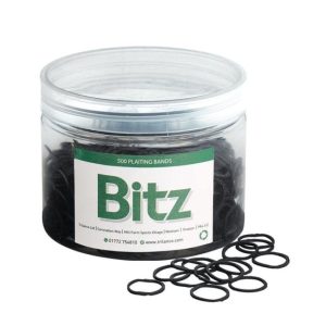Bitz Black Plaiting Bands