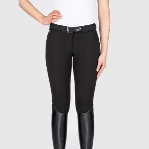 Equiline Womens Knee Patch Breeches Boston Black