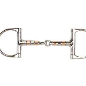 Copper Roller Jointed D Ring Snaffle