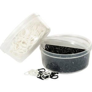 Plaiting bands in reusable tub